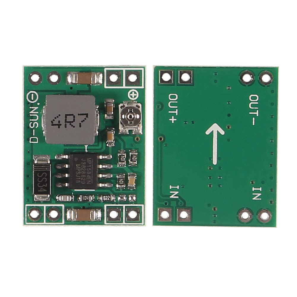 Aitrip 8 Pack Mini Mp1584En Dc Dc Buck Converter Adjustable Power Supply Module 24V To 12V 9V 5V 3Vcompatible With Arduino Raspb