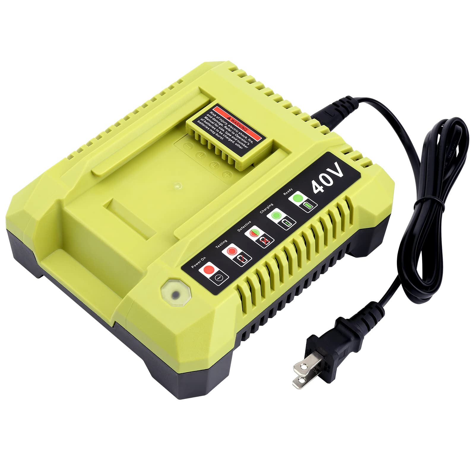 Elefly Op401 Compatible With Ryobi 40V Battery Charger Op404 Op406A, Compatible With Ryobi 40V Lithium Battery Op4040 Op4060A Op