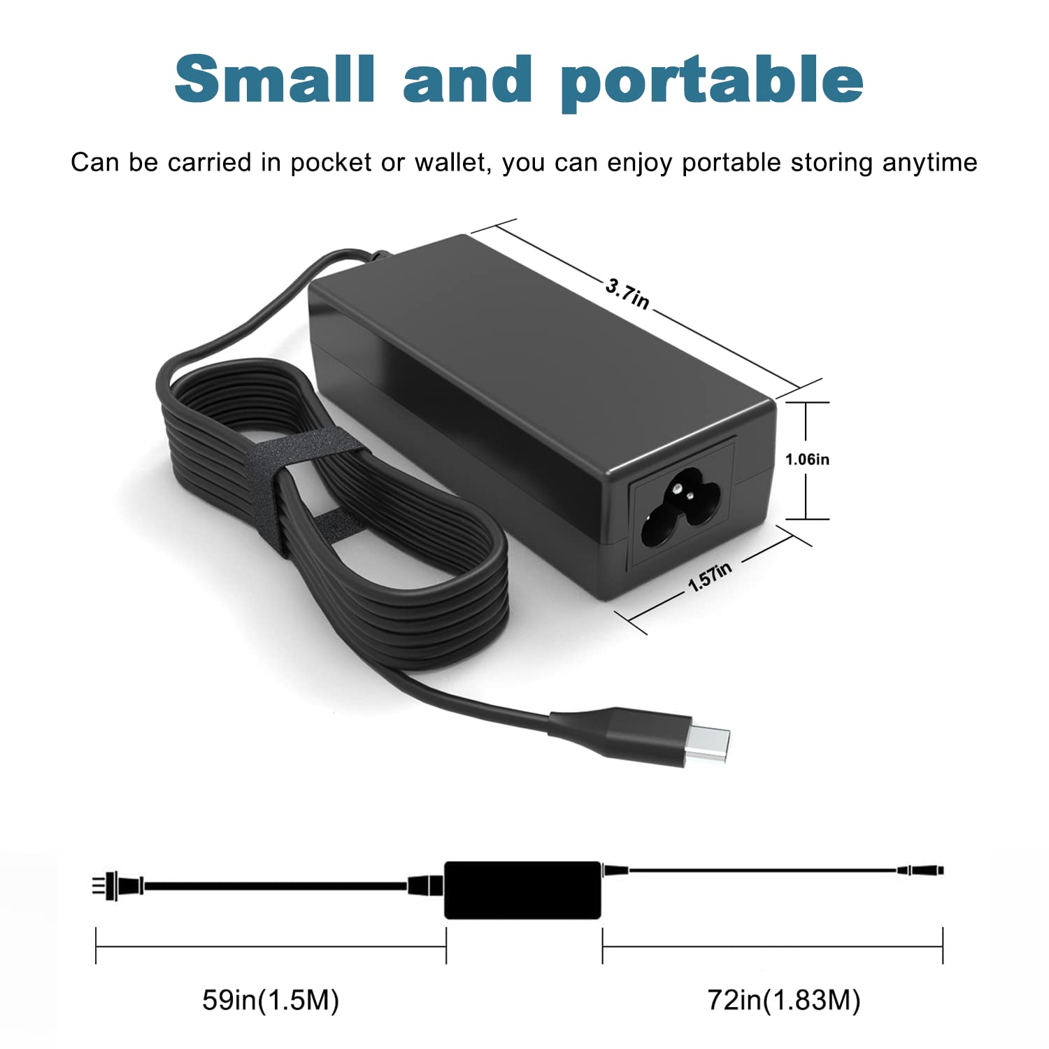 Universal 45W Type C Usb C Chromebook Charger Laptop Replacement For Hp 14 14A 11 11A G9 6 7 8 Ee X360 14 Ca051Wm 14 Ca052Wm,Len
