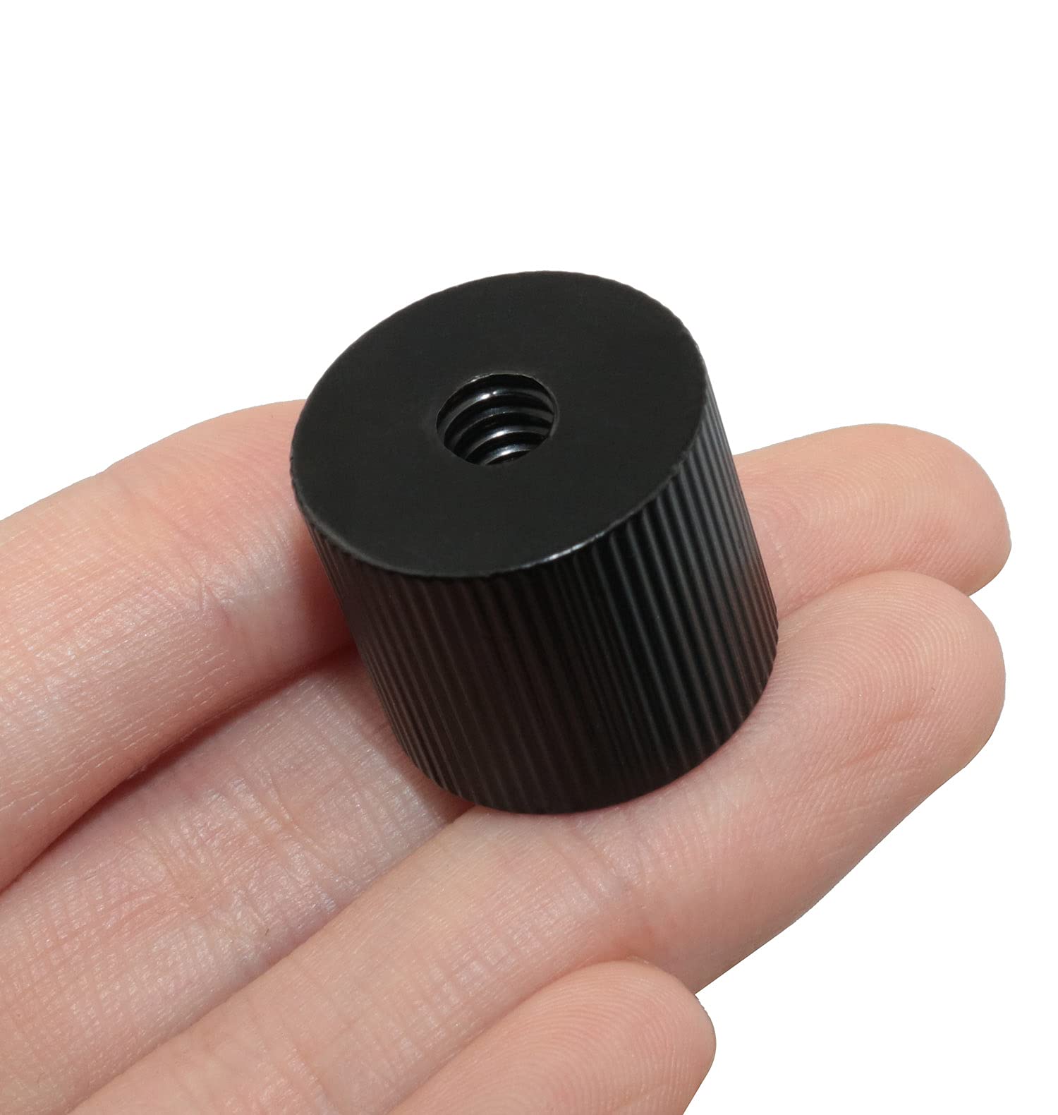 Luorng 2Pcs Chromlives Tripod Nut Barrel Connection Nut With 1/4 Inch 20 Thread Hole Double Female Teeth For Articulating Tripod