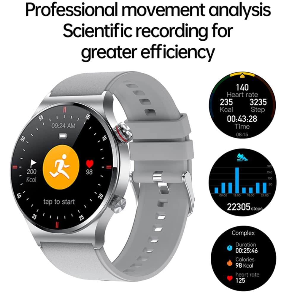 Filiekeu Women Men Smart Watch Bluetooth Calls Heart Rate Sleep Monitor Ip67 Waterproof Sport Fitness Tracker Hd Touch Screen Si