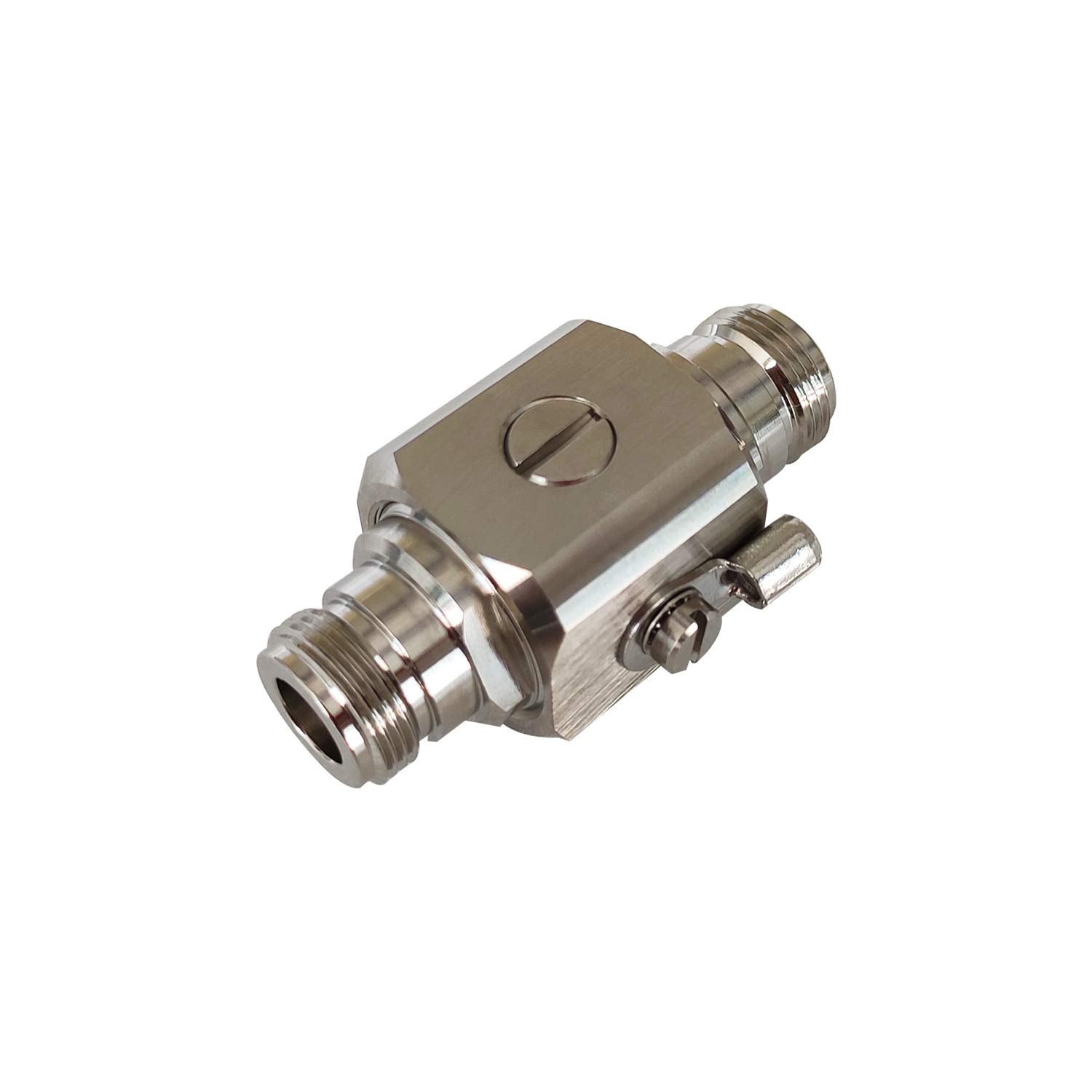 Hiboost Coaxial Lightning Arrestor Surge Protector N Type Female To N Type Female 50 Ohm For Cell Phone Signal Boosters 2G 3G 4G Lte Wireless Lan Wifi Antenna With 15Ft Cable