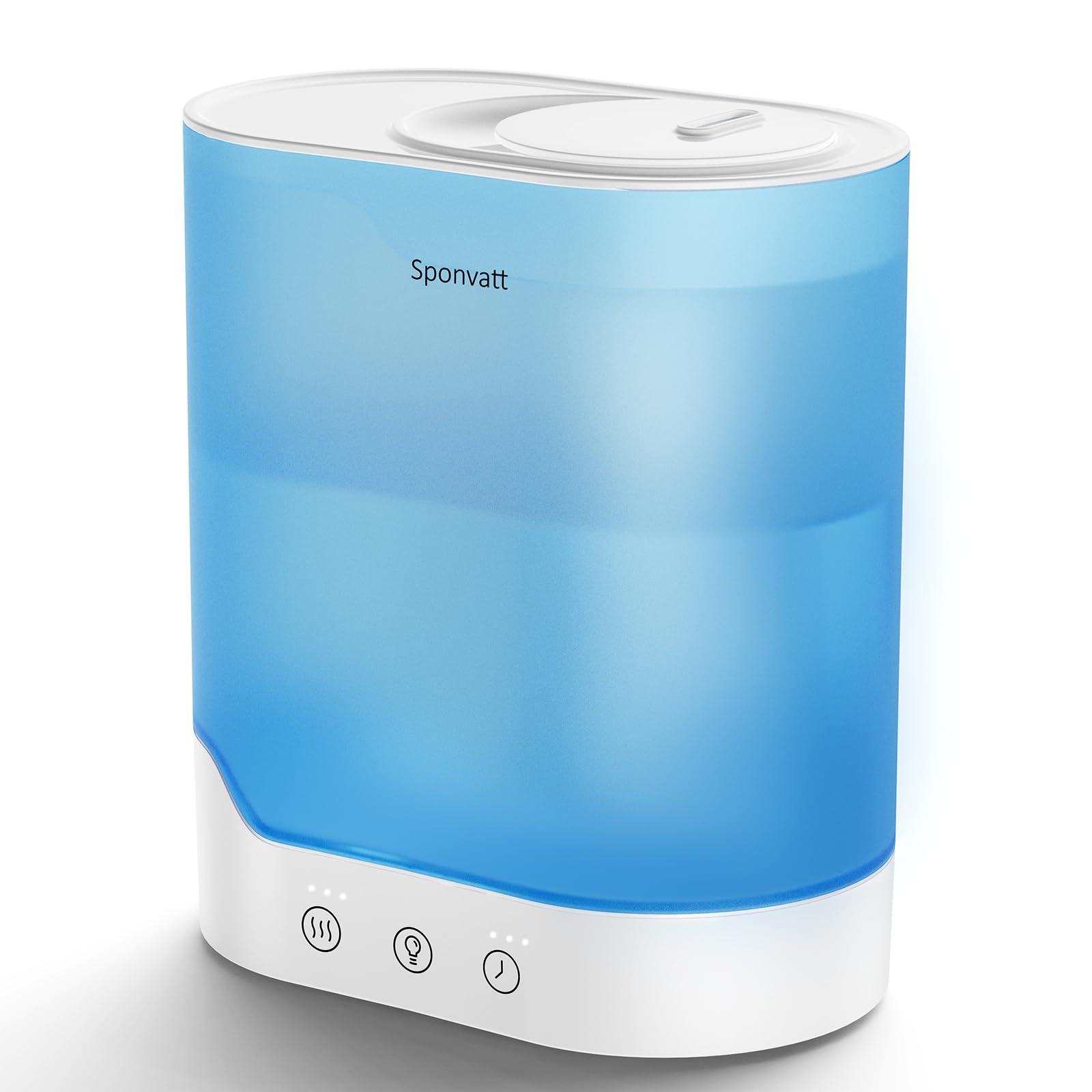 Sponvatt Humidifiers For Bedroom Home,2.5L Top Fill Cool Mist Air Humidifier For Large Room Baby Nursery,Quiet Ultrasonic,With O