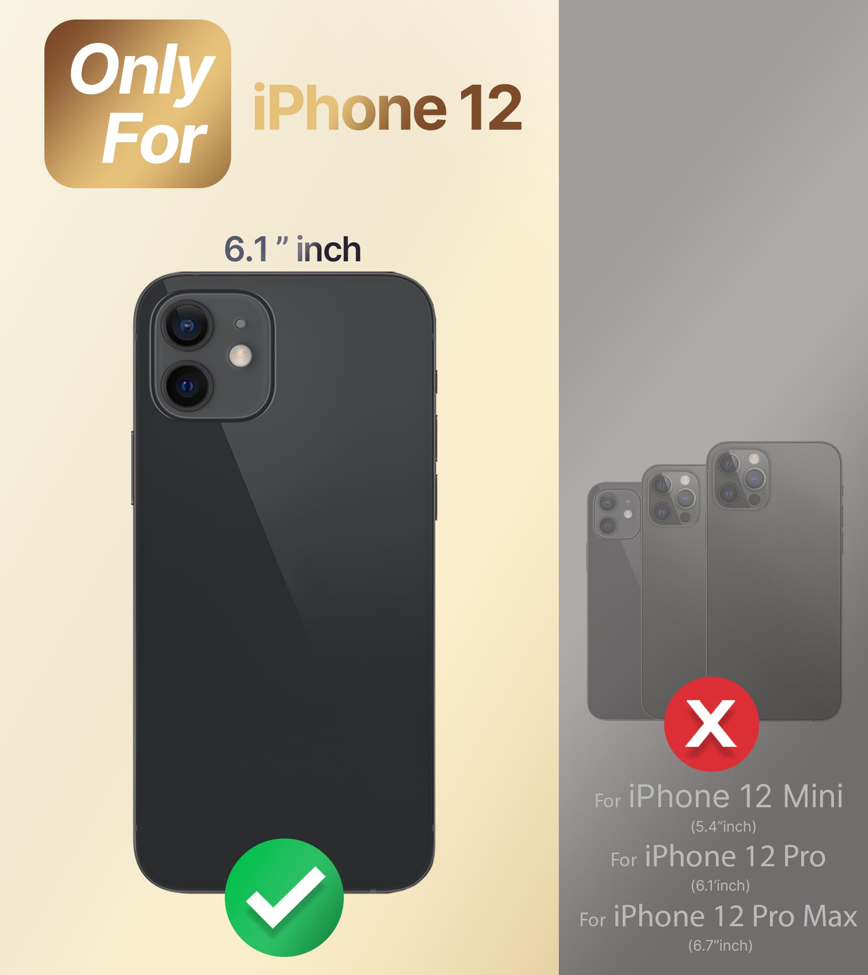 Xyz For Iphone 12 Case With Stand, Phone Case With Double Ring Kickstand, Women Girl Cute Love Heart Luxury Bling Protective Cas