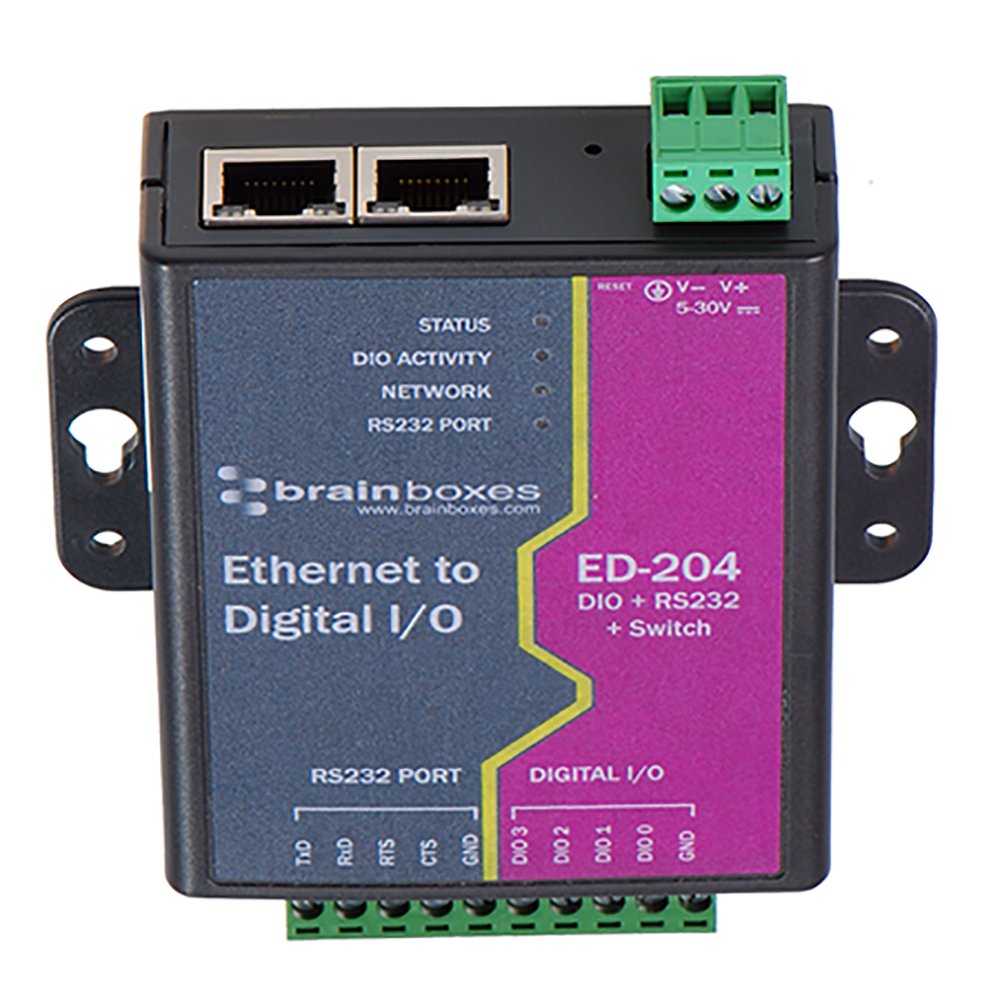 Brainboxes Ltd Ethernet 4 Dio + Rs232 + Switch