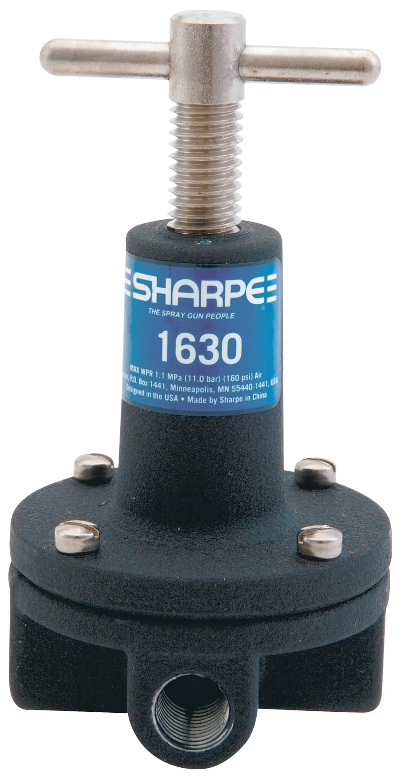 SHARPE 18C-3R Air Regulator (50 cfm) - Three Regulated Outlets 1630 for Automotive Paint Spraying
