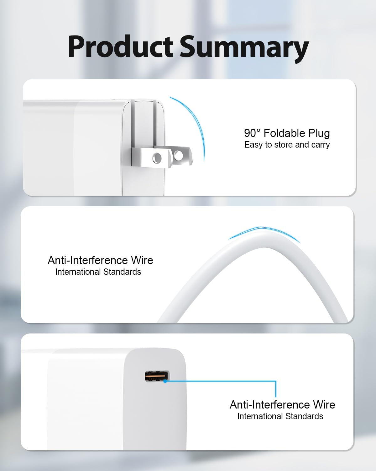 20W Fast Charger Fit For Airpods Pro 1 2 3 Gen, Fit For Airpods Max A2096, Fit For Airpods 1St/2Nd/3Rd Generation And 6.6Ft Char
