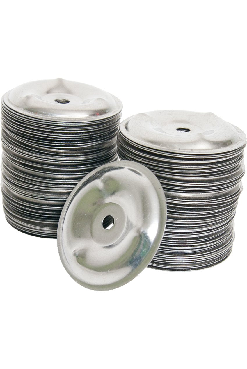MidEast Steel Tambourine Jingles, 100 Count, Silver