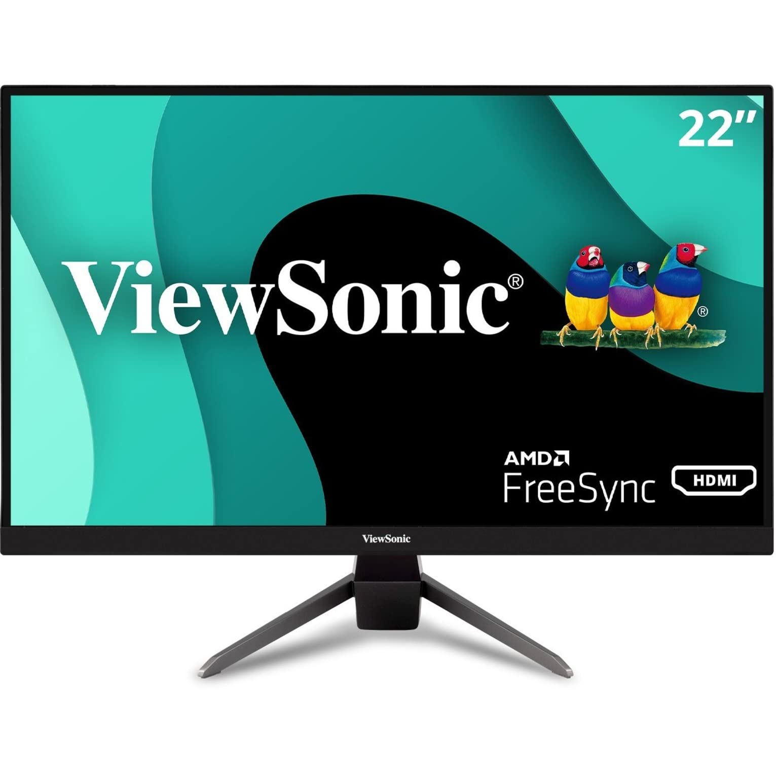 Viewsonic Vx2267 Mhd 22 Inch 1080P Gaming Monitor With 75Hz, 1Ms, Ultra Thin Bezels, Freesync, Eye Care, Hdmi, Vga, And Dp