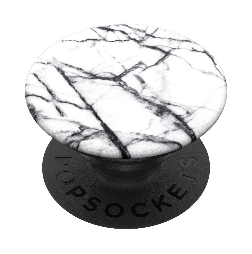 Popsockets: Phone Grip With Expanding Kickstand, Pop Socket For Phone   Dove White Marble