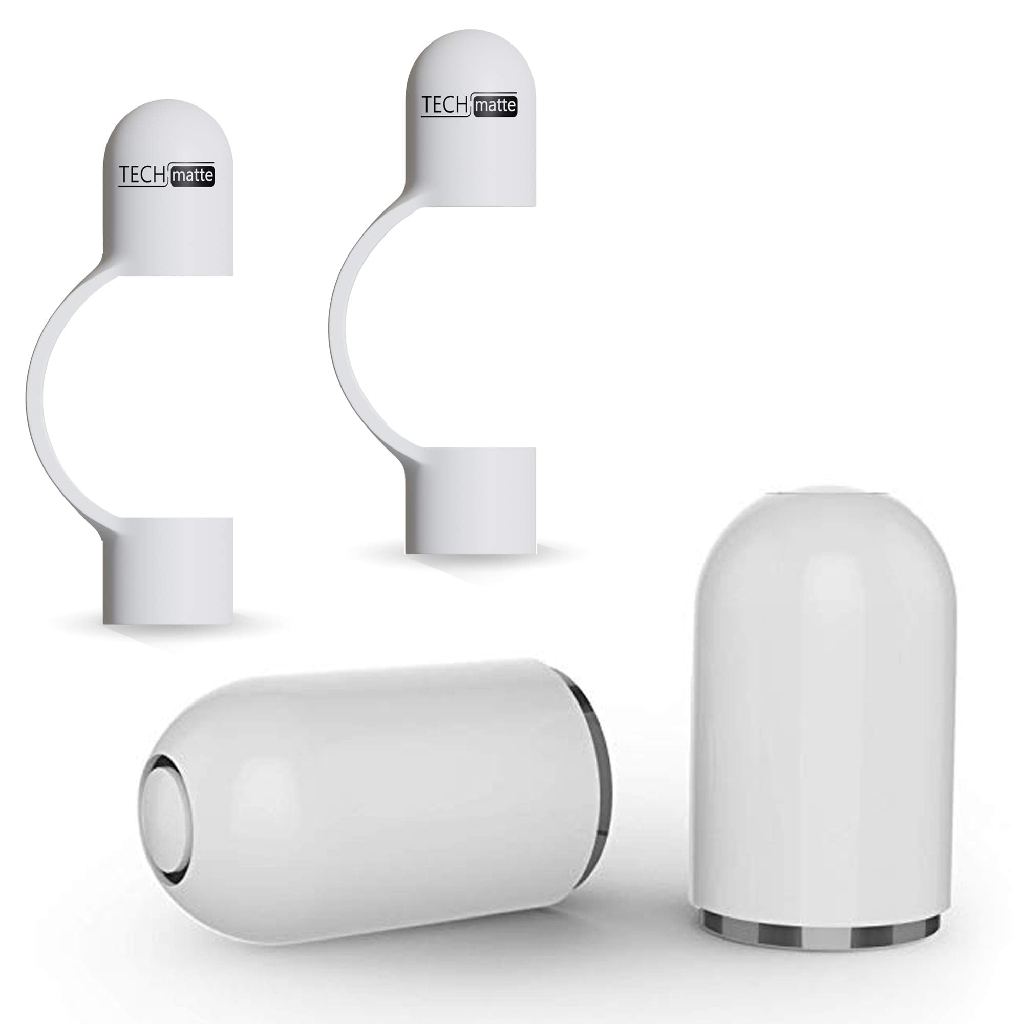 Techmatte Magnetic Replacement Caps Compatible With Apple Pencil 1St Generation Cap Tether Included (2 Pack)