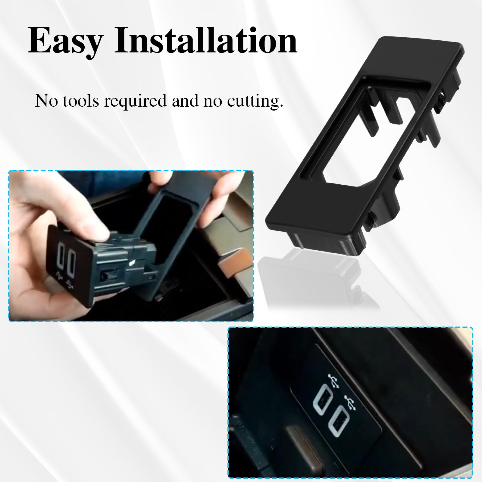 Kpalag Sync 3 Medium Box Hub Carplay Usb Interface Module Adapter Cover Compatible With Ford Explorer F150 Edge Flex Fusion, Lin