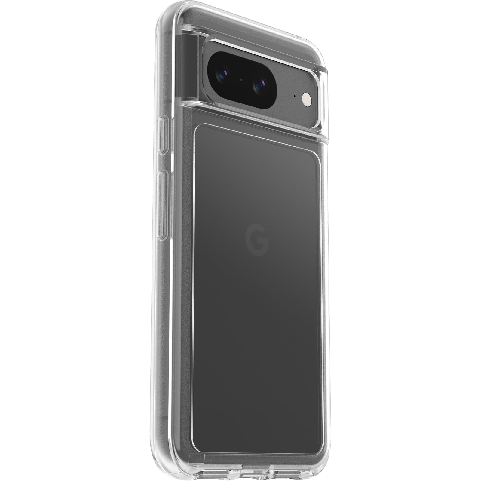 Otterbox Google Pixel 8 Symmetry Series Clear Case   Clear, Ultra Sleek, Wireless Charging Compatible, Raised Edges Protect Came