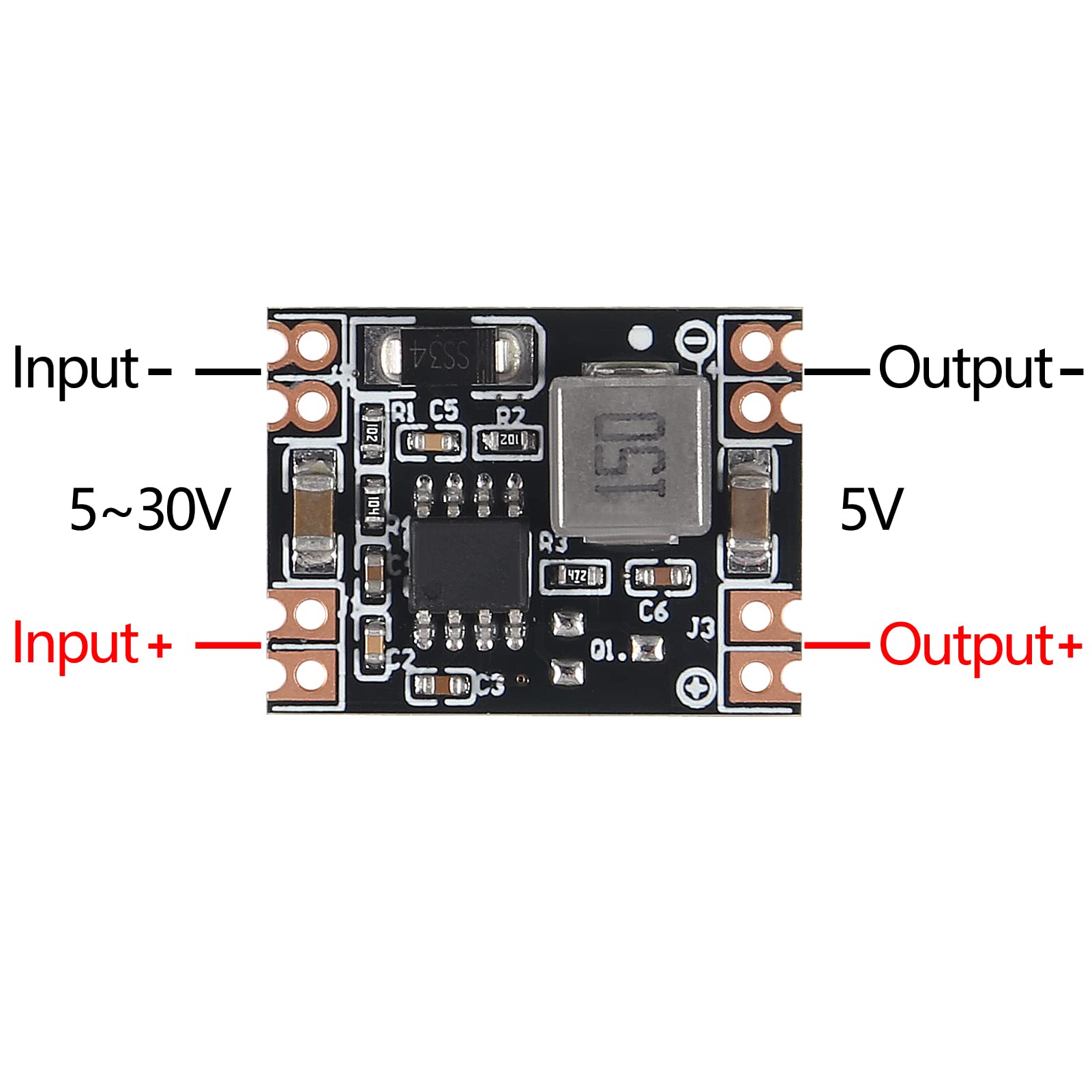 Aitrip 3.3V 5V 9V 12V Power Module Adjustable Mp1584En Dc Dc 3A Power Step Down Descending Output Module Lm2596(12V Output)