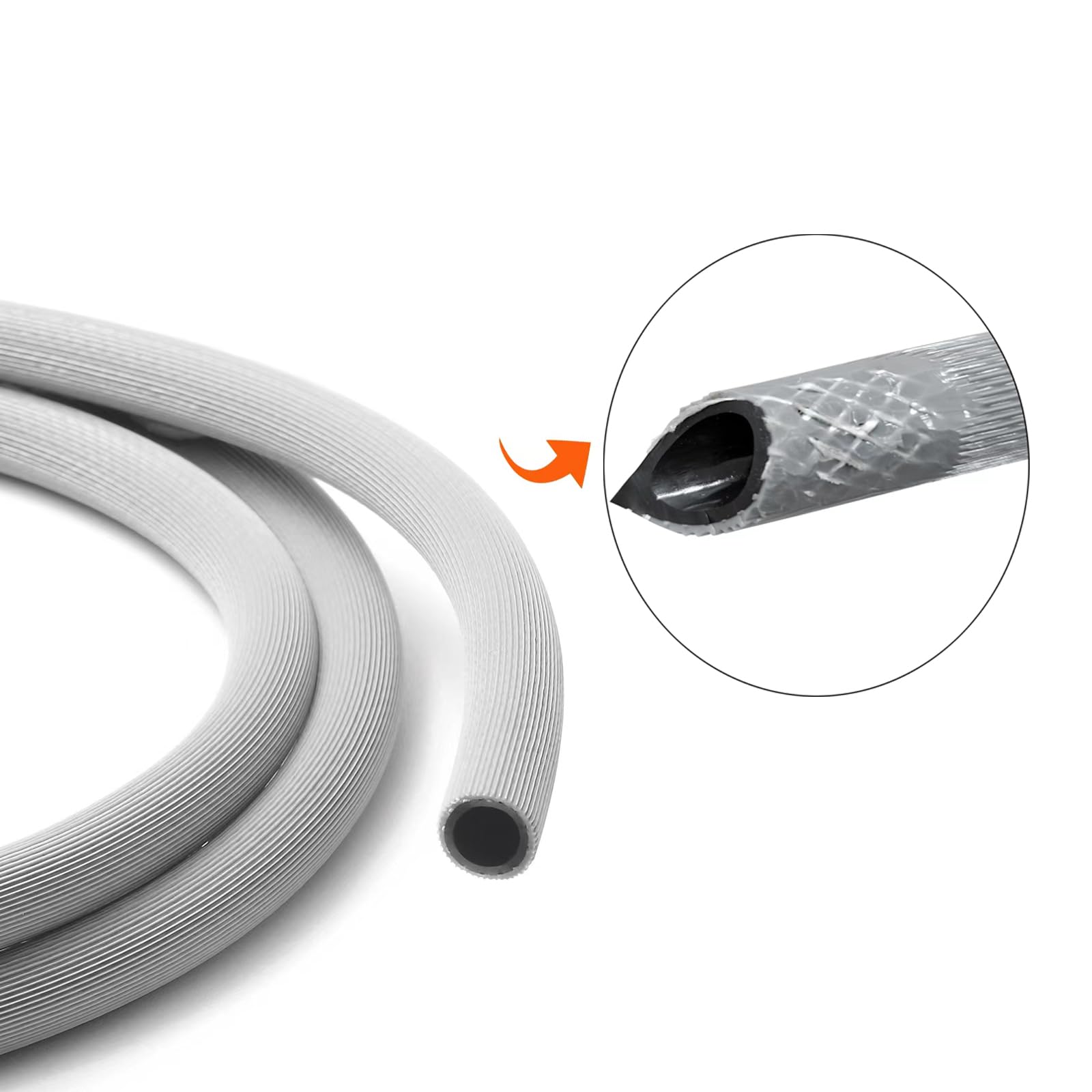 Dehumidifier Hose For Drainage 3/4'' Fht, With Premium Brass Connectors (7Ft)