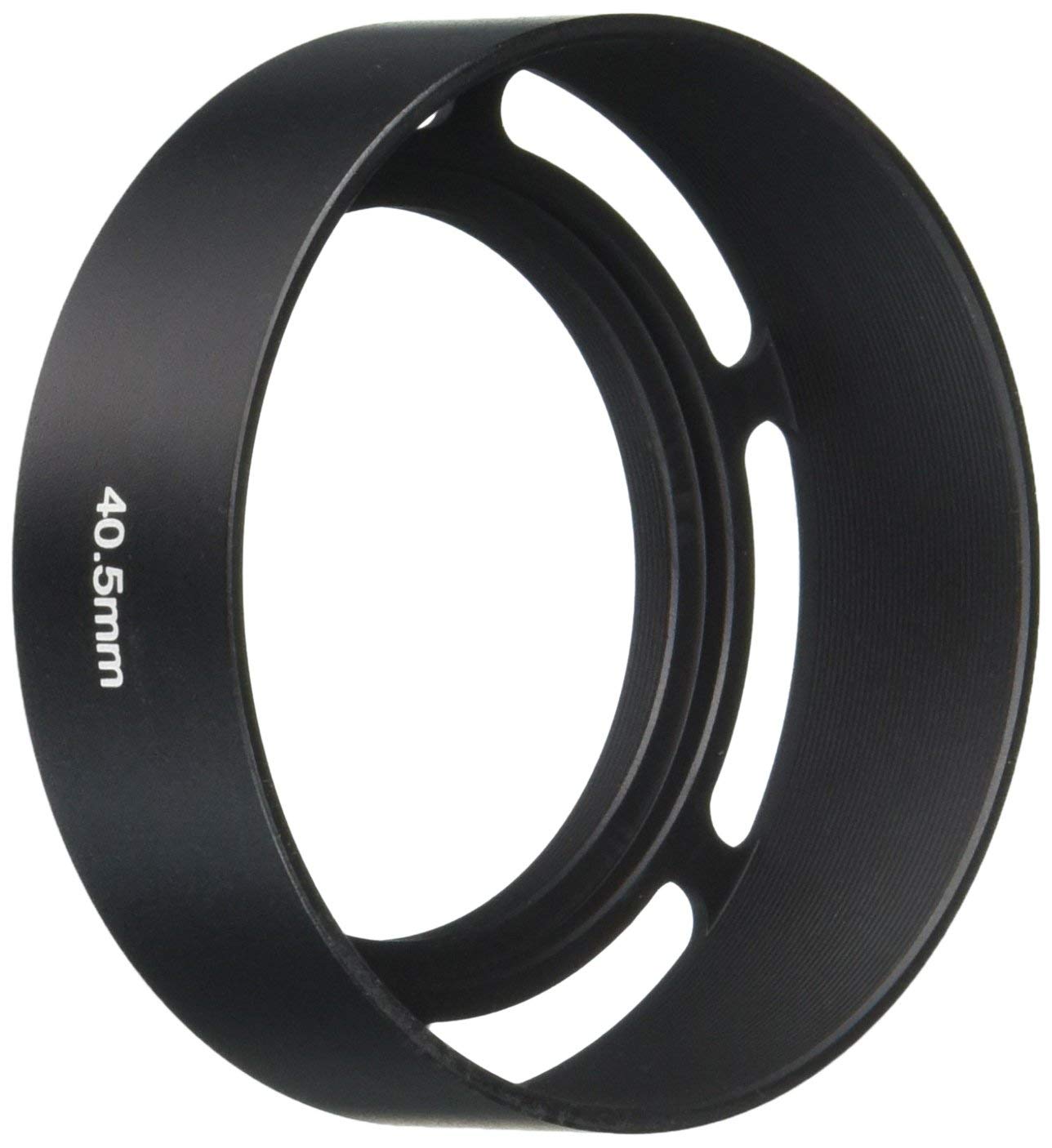 Fotasy Metal 40.5Mm Vented Lens Hood, 40.5Mm Metal Hood, 40.5Mm Lens Hood For Fuji Leica Leitz Panasonic Olympus Panasonic Sony