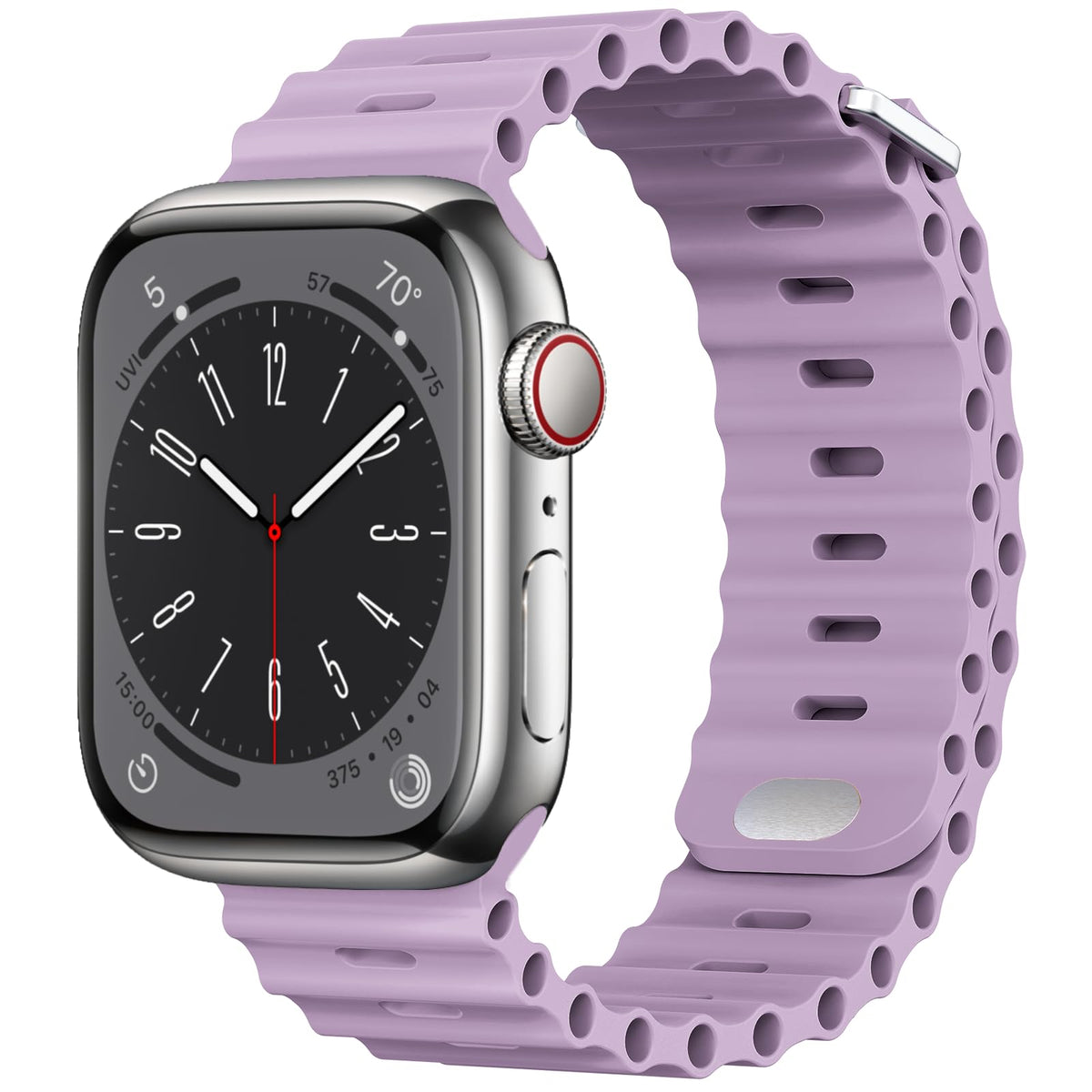 Foufousun Ocean Band Compatible With Apple Watch Ultra Band 49Mm 45Mm 44Mm 42Mm 41Mm 40Mm 38Mm Men Women, Soft Silicone Sport Ba