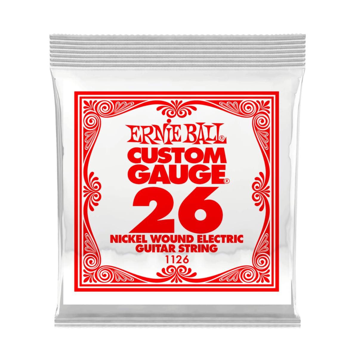 Ernie Ball Nickel Wound Single Guitar Strings .026 Gauge 1- Pack