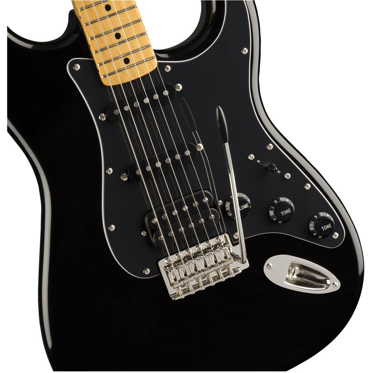 Squier Classic Vibe 70S Stratocaster Electric Guitar, With 2 Year Warranty, Black, Maple Fingerboard