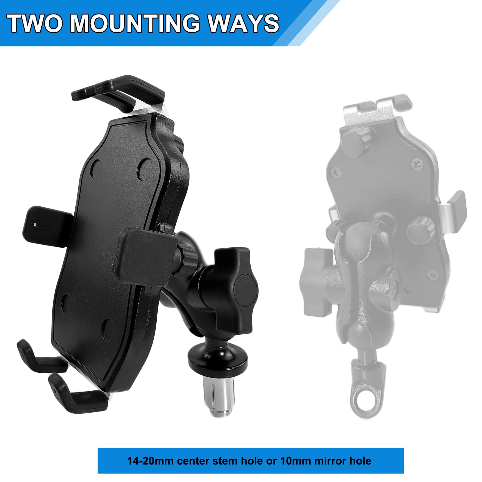 Gitobeha Motorcycle Phone Mount Fork Stem Mobile Phone Holder Gps Navigation Bracket Compatible With Hayabusa Gsx-R 600 750 1000