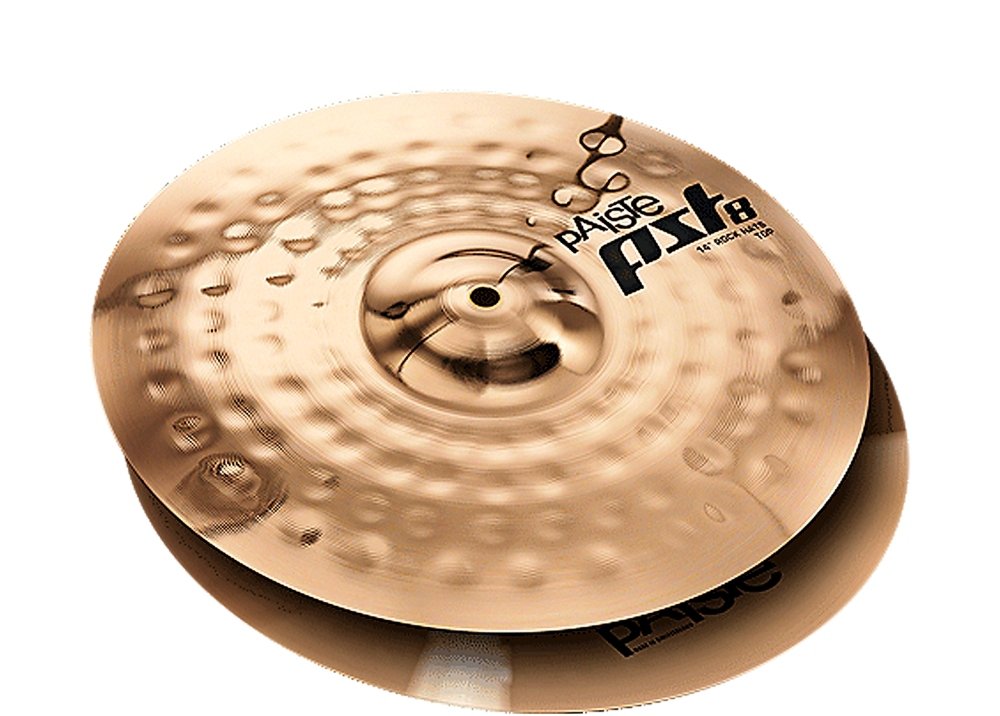 Paiste Pst 8 Reflector Rock Hi Hat Cymbals   14 Inch