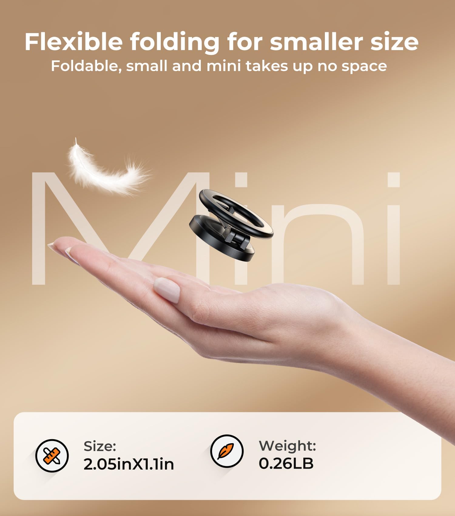 Aredan ?World Minimal Space Design? Folding Car Phone Holder Mount For Magsafe, Dashboard Windshield Magnetic Mount, Best Car Ac