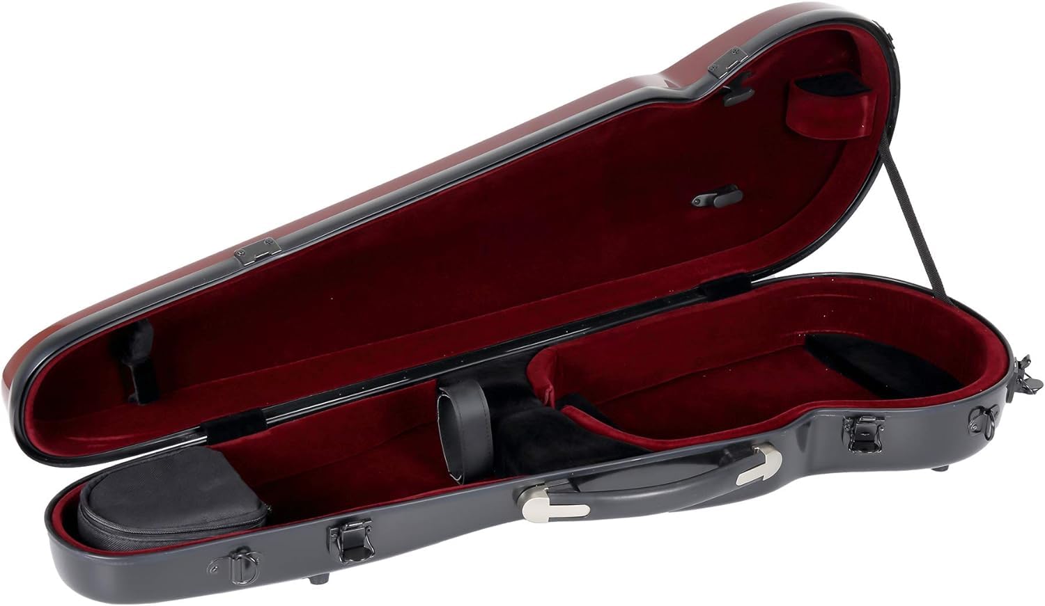 Crossrock Fiberglass Violin Case 4/4 Size, Lightweight And Backpackable, 5Lbs (Crf1000Svbkrd)