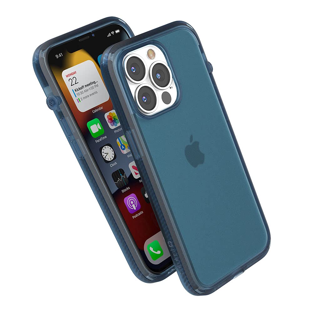 Catalyst Iphone 13 Pro Case Influence Series Slim Case, Finger Print Safe Cases, Drop Proof Phone, With Lanyard (Pacific Blue)