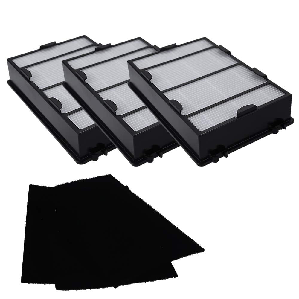 3 Packs Hapf600 Air Filter Replacement + 3 Packs Carbon Filter Replacement For Holmes Hapf600 Filter B Hap615 Hap625 Hap650 Hapf