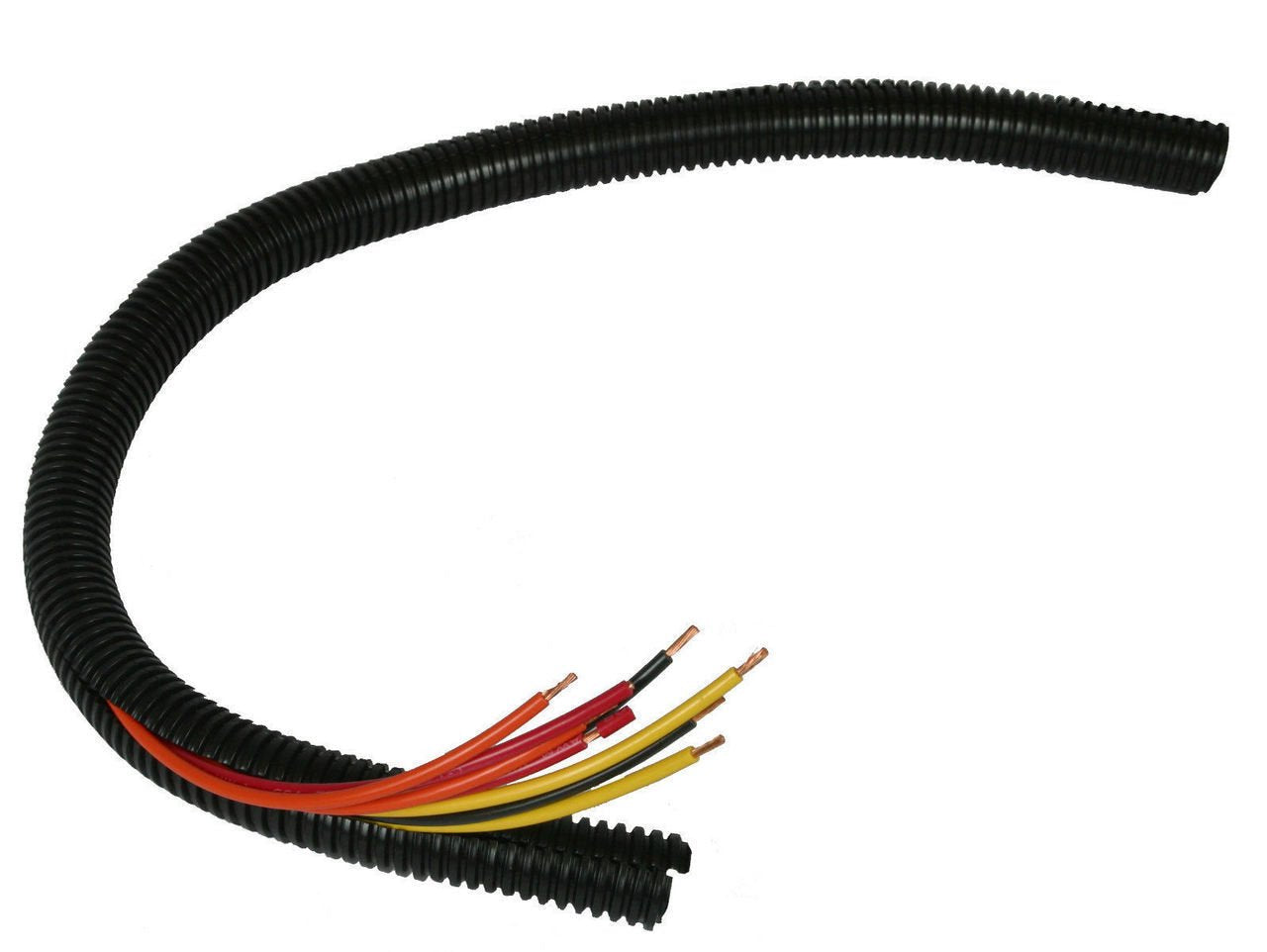 American Terminal Wire Loom Black 100' Feet 3/8' Split Tubing Hose Cover Auto Home Marine