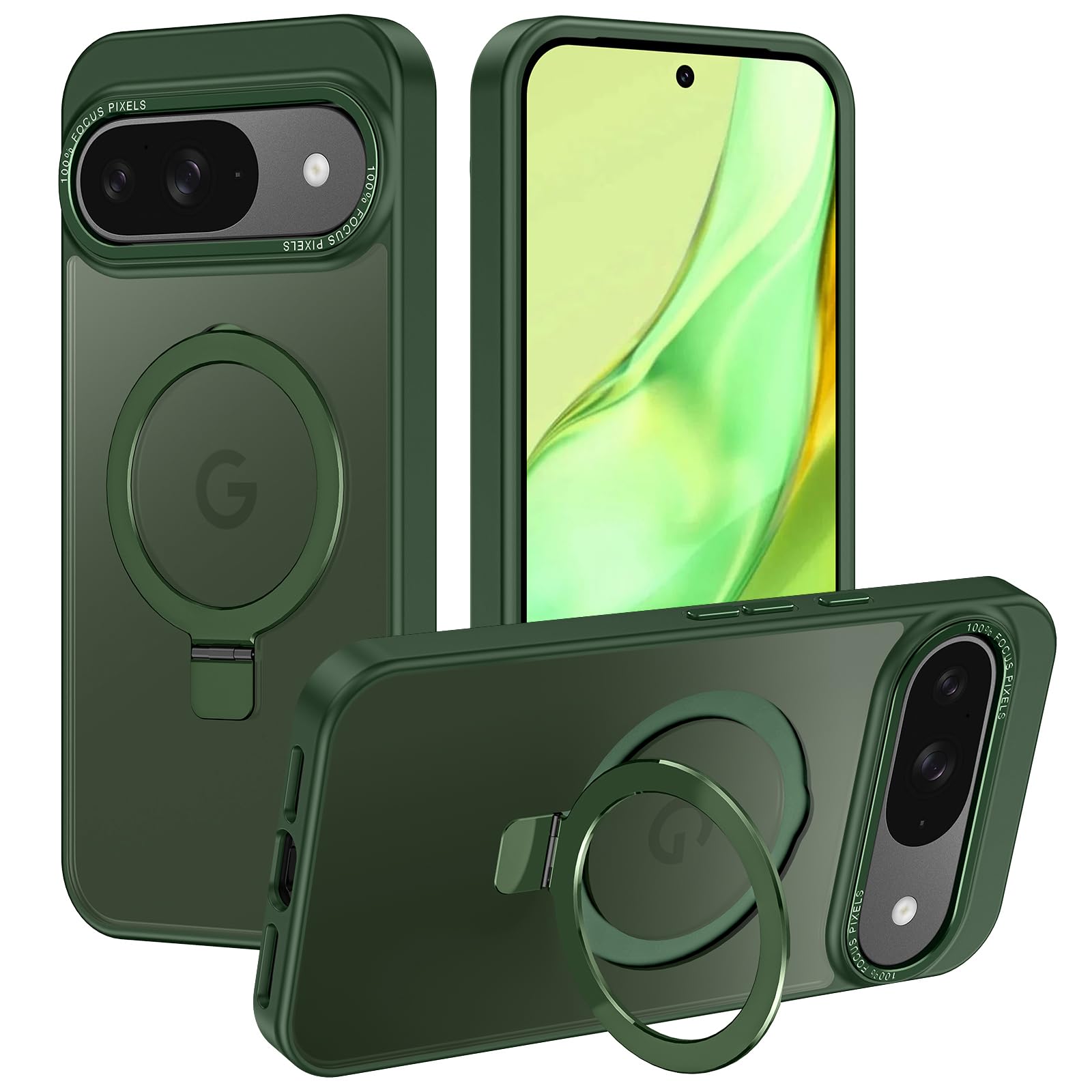 Casehas for Google Pixel 10/Pixel 10 Pro Case with Magnetic Invisible Stand [Military Drop Protection] [Compatible with MagSafe]