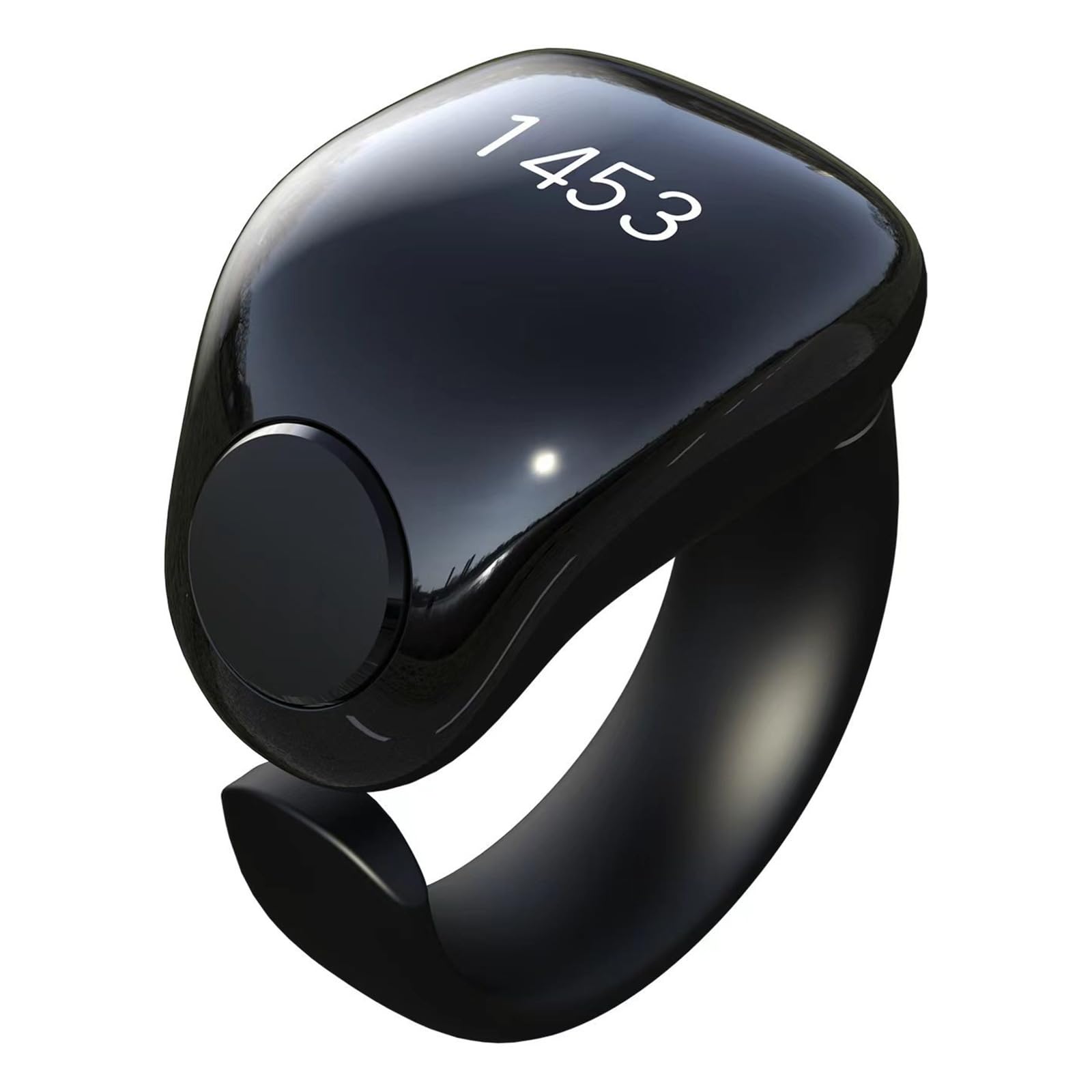 JSGHGDF Tasbih Zikr Smart Ring, Adjustable Ring Finger Counter with Size (18/20/22mm),APP Support Digital Counter Prayer Reminde