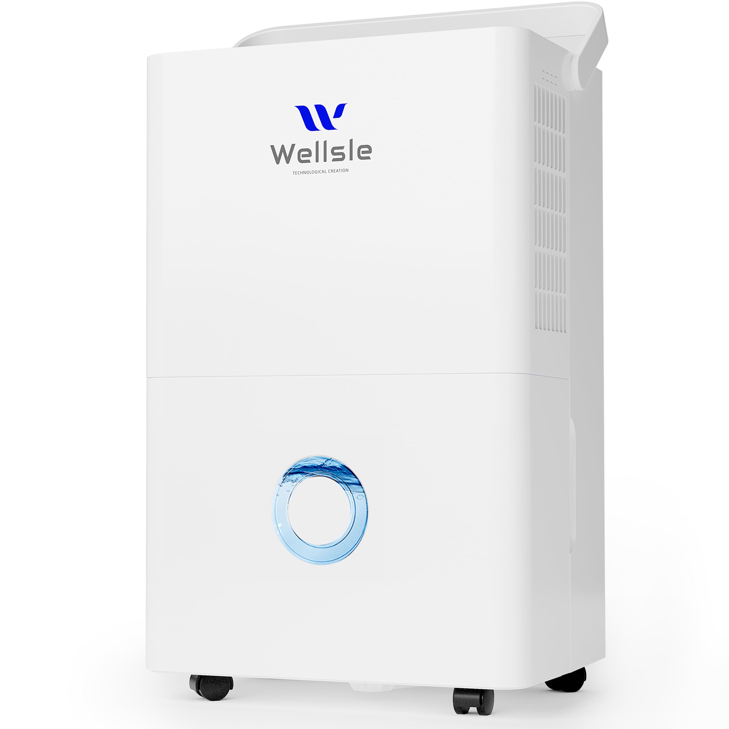 Wellsle 4500 Sq.ft Dehumidifier for Basement and Garage, 80 Pints Home Dehumidifier with Drain Hose and Water Tank, Quiet Dehumi
