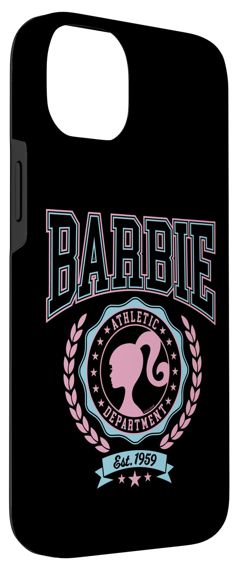 Iphone 14 Plus Barbie   Varsity Athletic Department Silhouette Logo Case