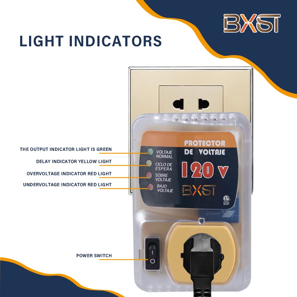 Bxst Electronic Surge Protector For Home Appliance One Outlet Plug Surge Protector Delay Protection(180S) Surge Protector For Re