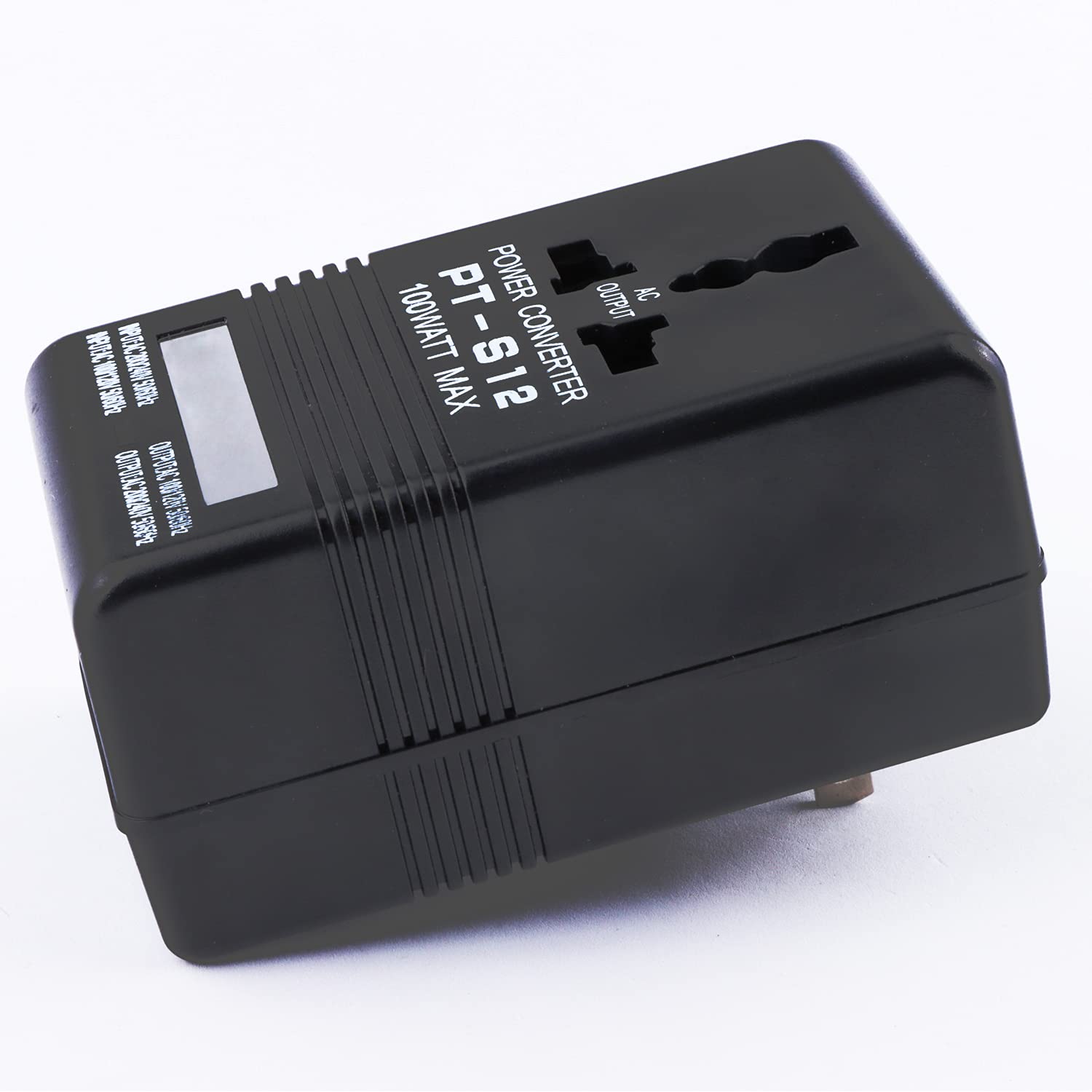 Autotron Voltage Converter 110V to 220V, Step-Up & Step-Down Transformer, 100W, Black, Model 703532202095 for Travel & Camping