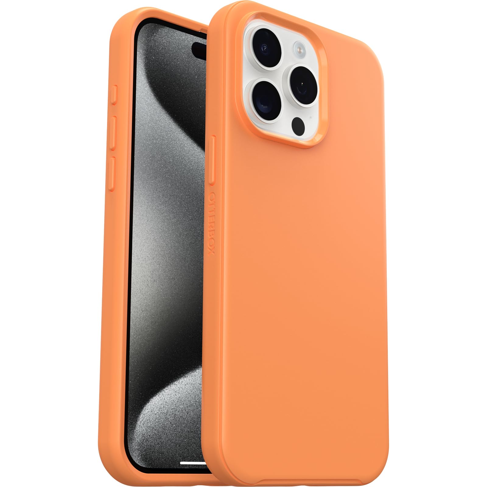 Otterbox Iphone 15 Pro Max (Only) Symmetry Series Case   Sunstone (Orange), Snaps To Magsafe, Ultra Sleek, Raised Edges Protect
