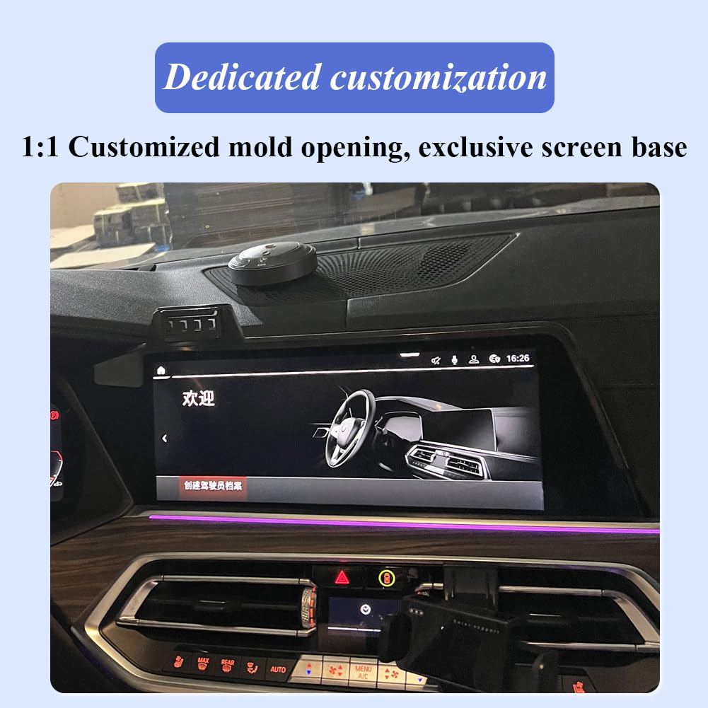 Car Phone Holder For Bmw X5/X6/X7 Auto Accessories [Only For 2019-2022 X7 & 2019-2023 X5 & 2020-2023 X6 Screen Style] [Auto Lock