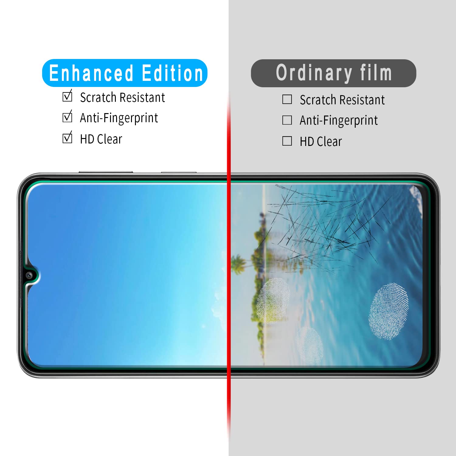 Slanku [3 Pack] Screen Protector For Samsung Galaxy A32 5G, M12 Tempered Glass, Bubbles Free, Case Friendly, Anti Scratch, Easy