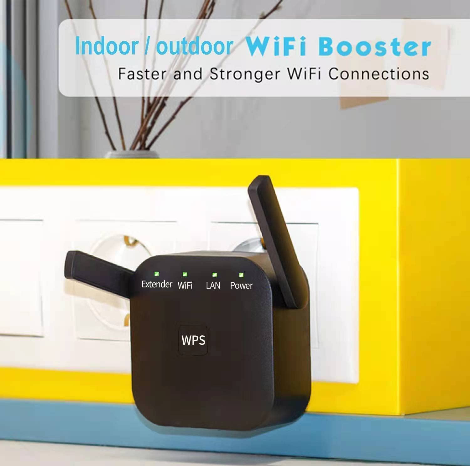 2024 Newest Wifi Extender, Wifi Repeater, Wifi Booster, Covers Up To 8640 Sq.Ft And 60 Devices, Internet Booster   With Ethernet