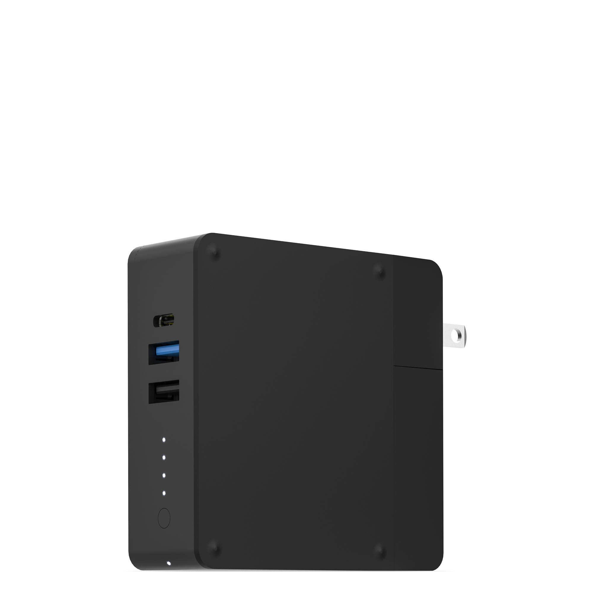 Mophie powerstation hub  Portable battery hub with foldable AC power prongs  Compatible with Qienabled devices, smartphones, 