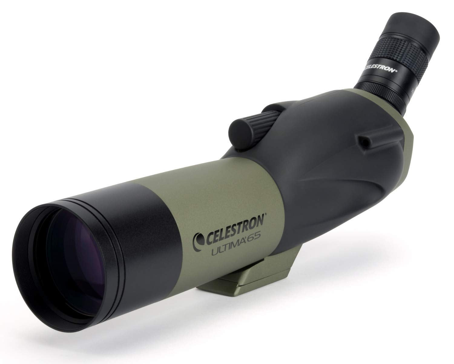 Celestron   Ultima 65 Angled Spotting Scope   18 55X Zoom Eyepiece   Multi Coated Optics For Bird Watching, Wildlife, Scenery An