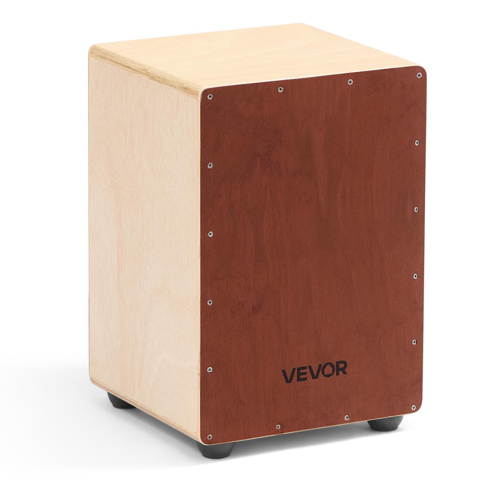 VEVOR Cajon Box Drum, with Internal Snare Wires, Compact and Lightweight Wooden Percussion Box, Birch Wood Drum Musical Instrume