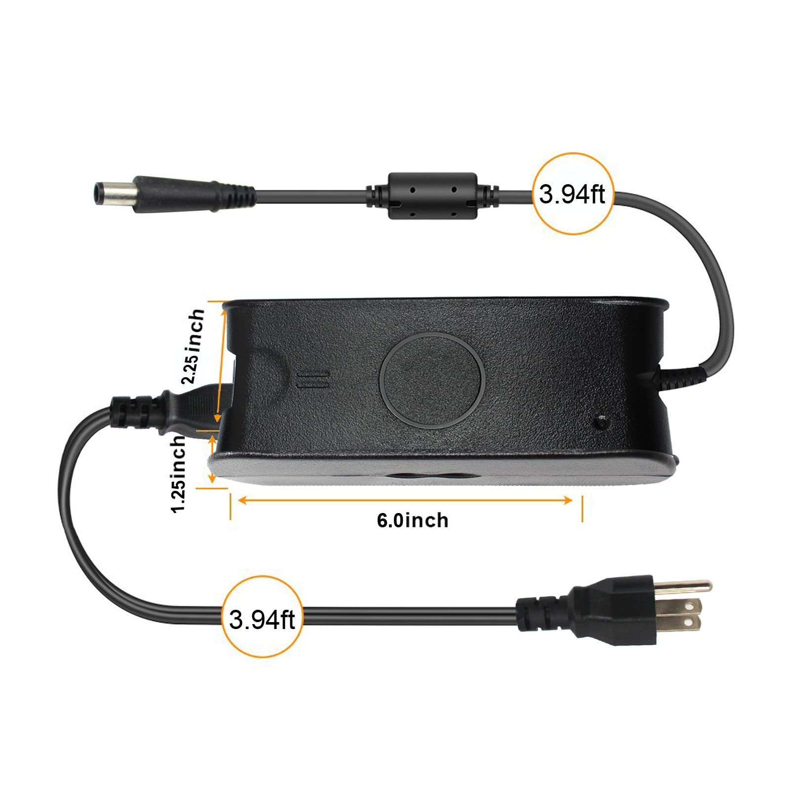 90W Ac Adapter Charger For Dell Studio 1440 1555 1558 1569 1640 1645 1737 1747 1745 1749 Inspiron 14 15 17 14R 15R 17R 8500 1520 1525 1570 1564 1750 Fa90Pe1 00 Pa 3E Pa 1900 0202 Adp 65Jb
