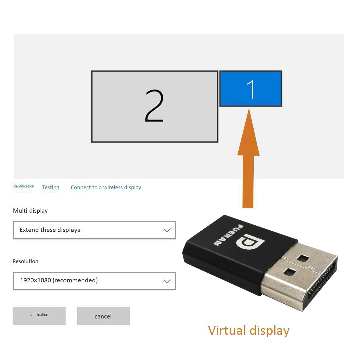Fueran Dp   Displayport Display Emulator Edid Emulator Plug 2K (Fit Headless 2560X1600@30Hz) 4K 4096X2160@60Hz Display Port Dumm