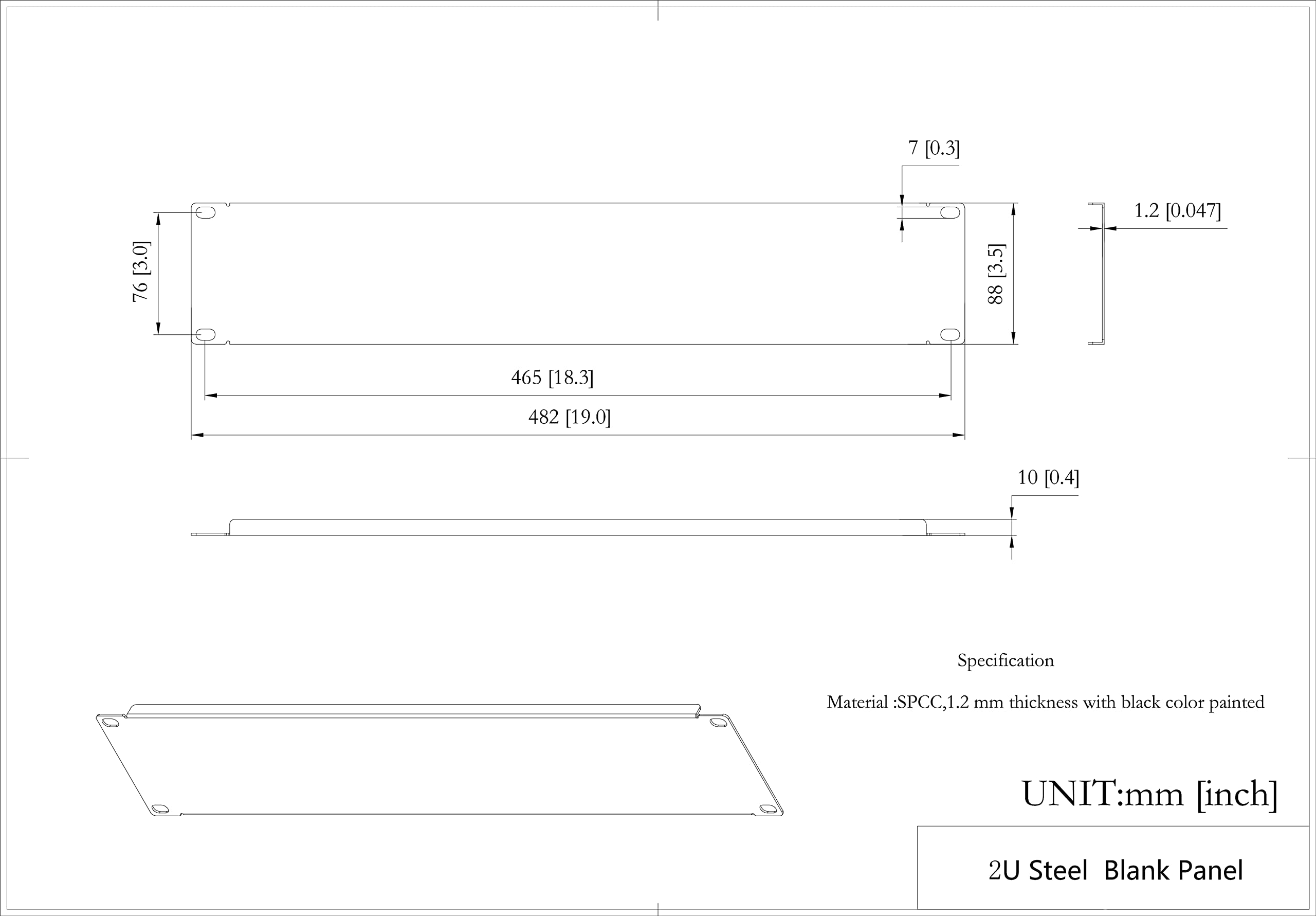 Qiaoyoubang 5 Pack Of 2U Blank Panel   Metal Server Rack Panel For 19In Server Rack Cabinet Or Enclosure, Black (2Ubp5Pc)