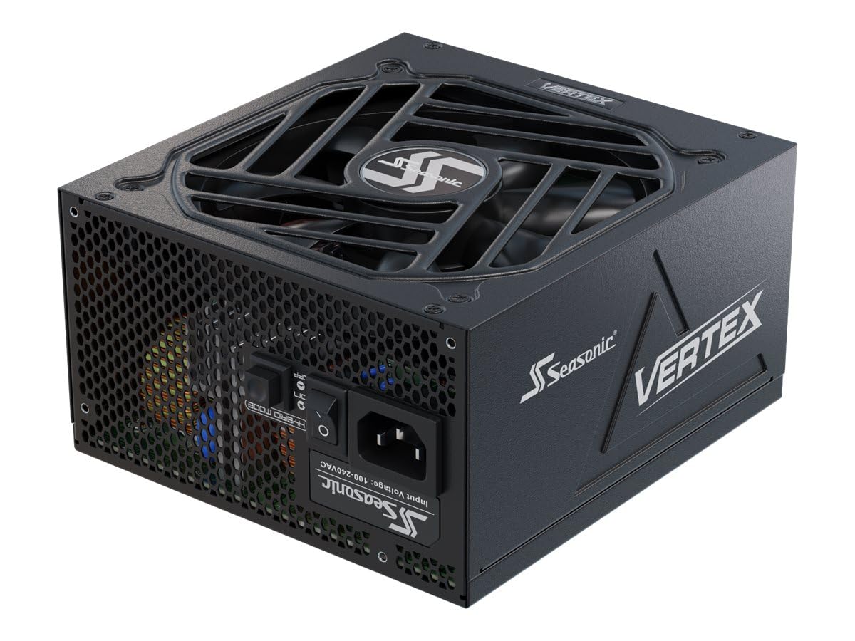 Seasonic Vertex Gx 1200   1200W   80+ Gold   Atx 3.0 & Pcie 5.0 Ready   Full Modular   Atx Form Factor   Low Noise   12 Year Warranty   Nvidia Rtx 30/40 Super & Amd Gpu Compatible