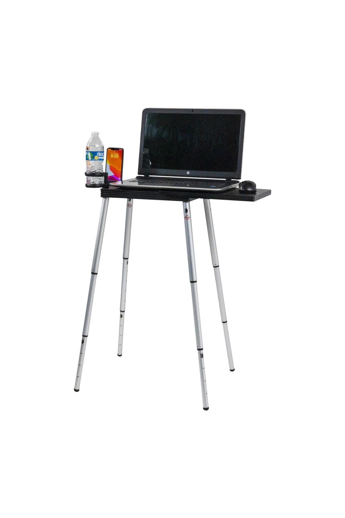 Tabletote Plus Laptop Stand Desk Table Adjustable Height 12 To 29 Inches Foldable Portable Mobile Lighweight Cup Phone Holder Er