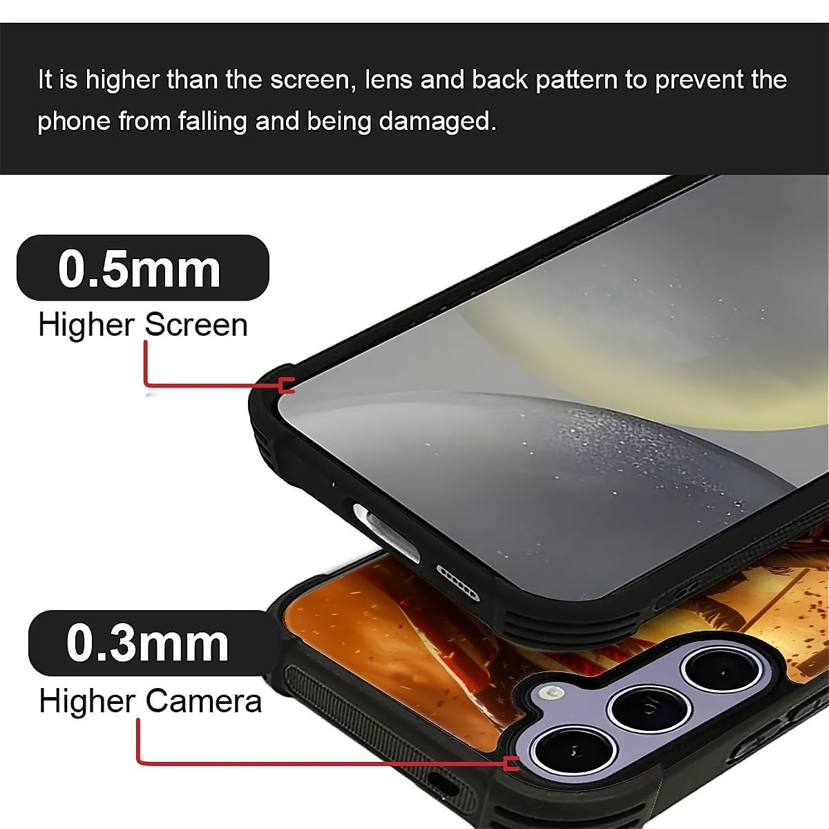 Carloca Compatible With Samsung Galaxy S24 Case, Horse American Flag Cowboy Pattern For Girl Ultra Protection Shockproof Soft Si