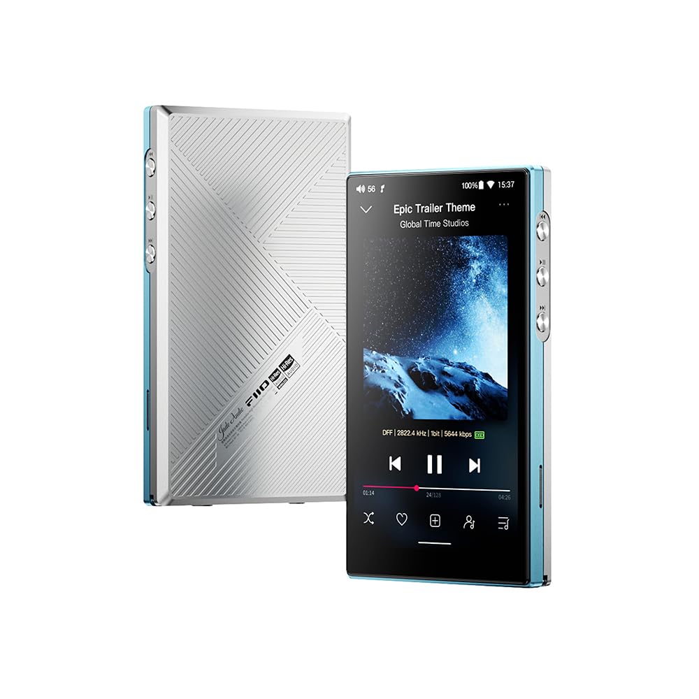 Jadeaudio/Fiio Jm21 Android 13 Hi Res Music Player Mp3 With Snapdragon 680, Bluetooth Wifi Usb Dac 12.5H Playtime (Sky Blue)